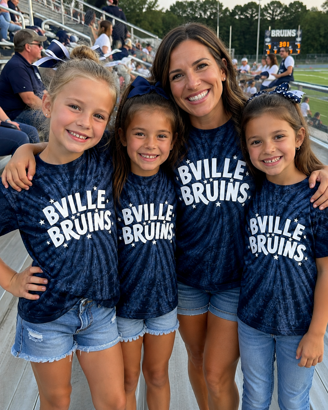 BBP26 - BVille Bruins Navy Tye Dye