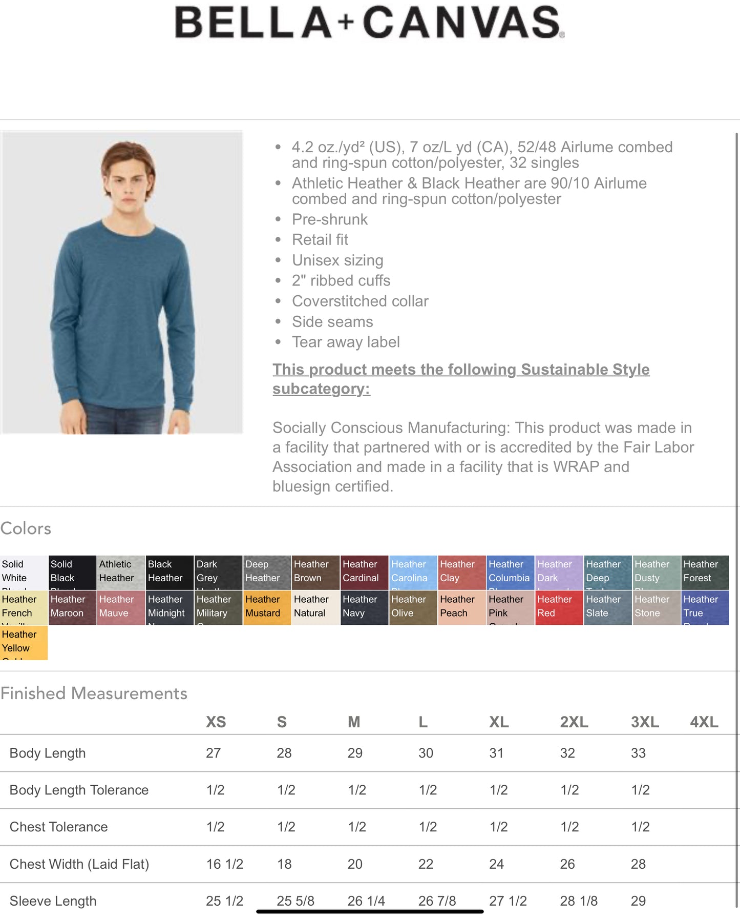 Team JJL Pocket Logo Tee Long Sleeve