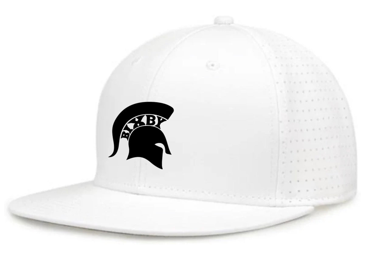 B7WF26 - Black Spartan Head Snapback