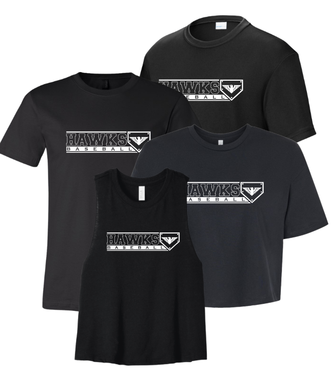 HB26 - Hawks Baseball Tee