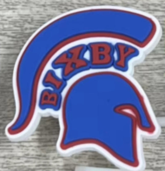 BIX - Blue Spartan Head Shoe Charm