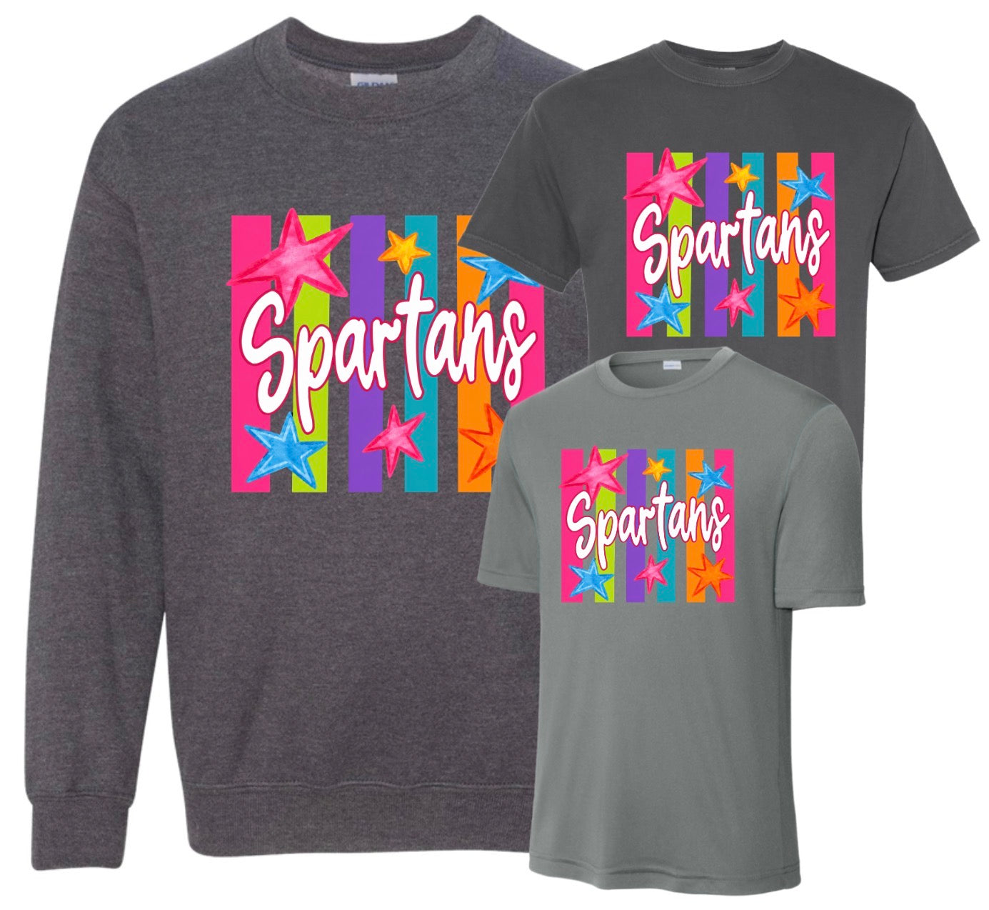 BW26- SPARTANS STARS AND STRIPES - GREY