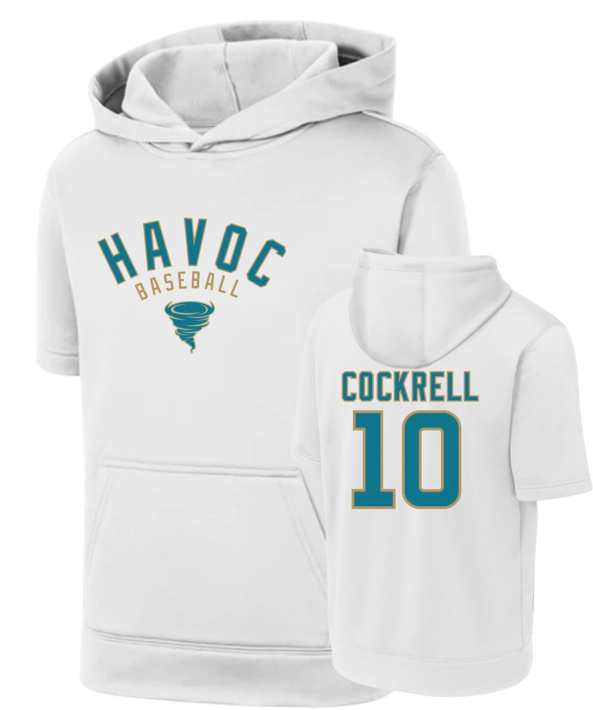 HVB26 - HAVOC Baseball Fleece Personalized (White)