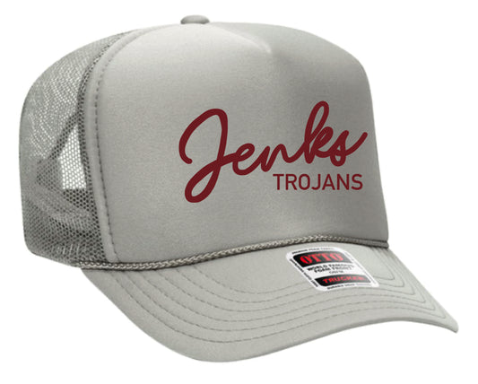 JVB - Jenks Trojans Embroidered Foam Trucker Hat