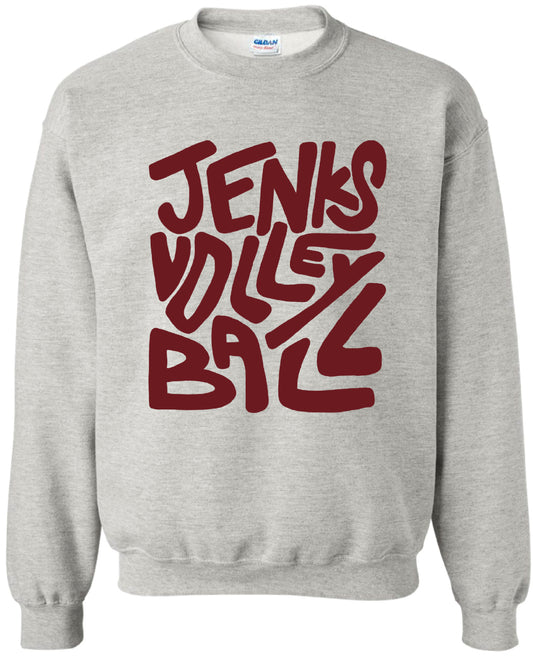 JVB - Jenks Volleyball Doodle Sweatshirt