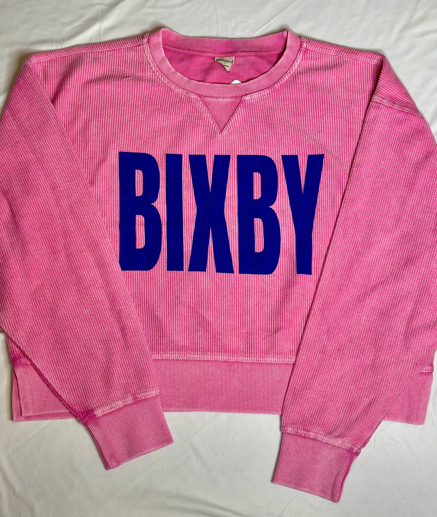 RCB BIXBY CORDED WAIST LENGTH SWEATSHIRT