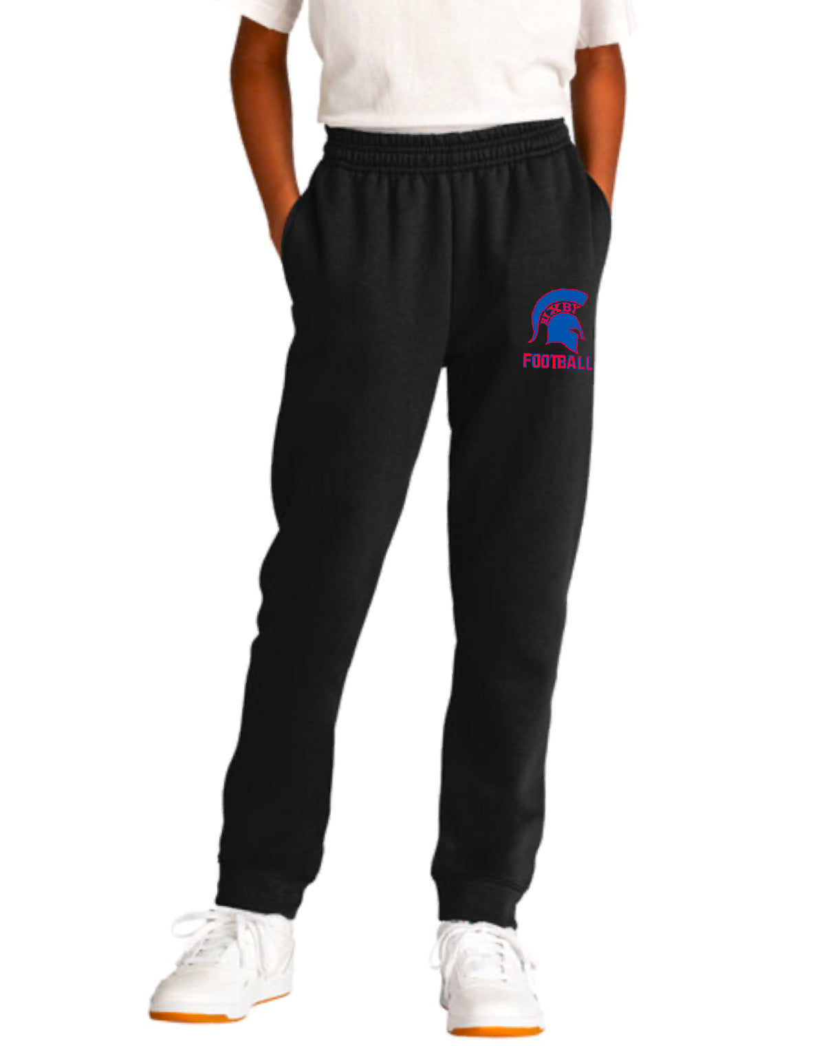 B3R25 Bixby Embroidered Black Joggers