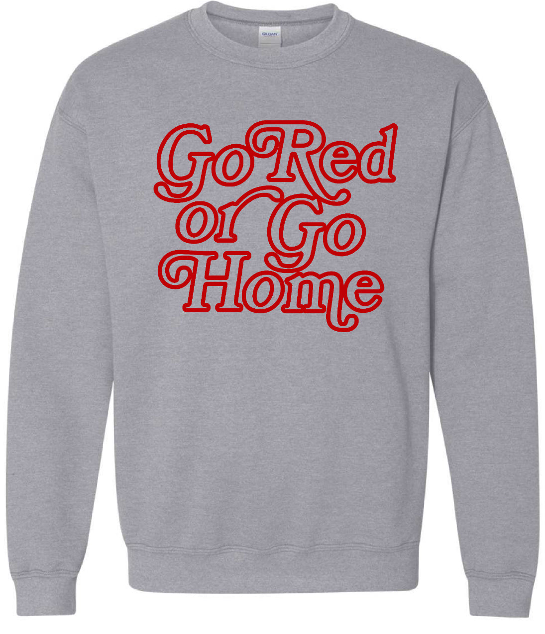 B3R Go Red Standard Sweatshirt - Red Design