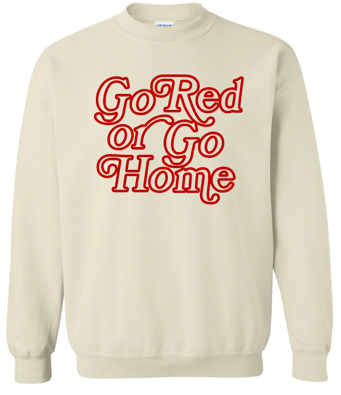 B3R Go Red Standard Sweatshirt - Red Design