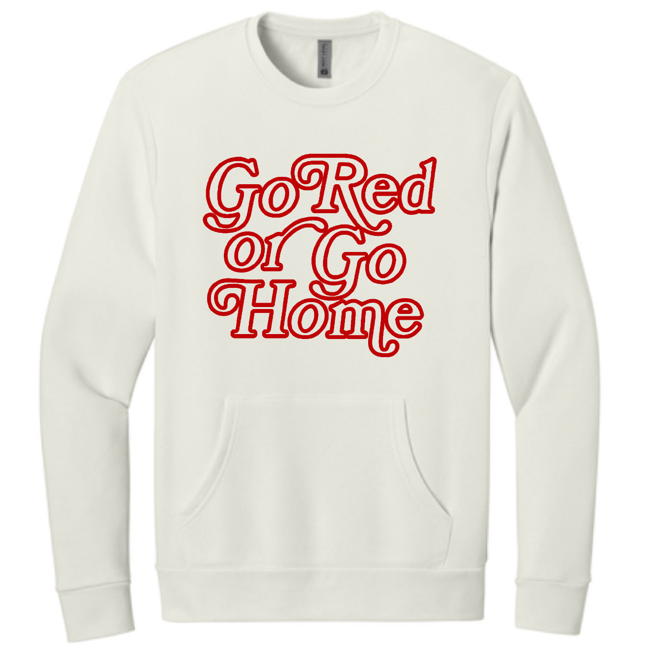 B3R25 Go Red Pocket Sweatshirt - Red Design