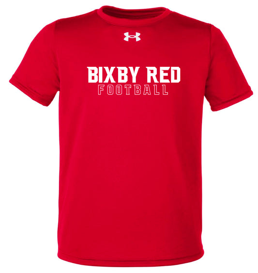 B3R25 Bixby Red Football - White Design