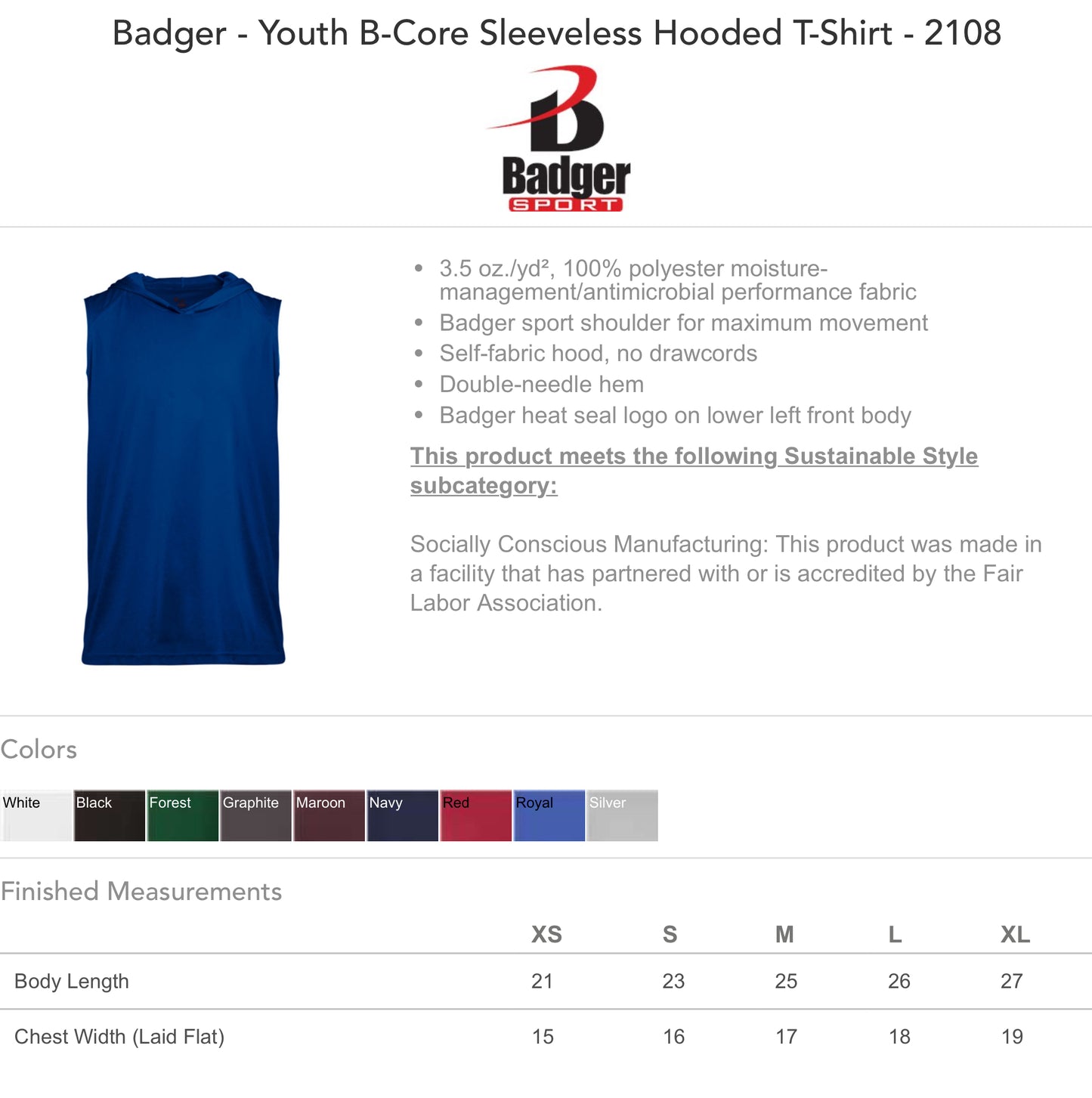 KTS25 Trojans Oval Red Hooded / Sleeveless