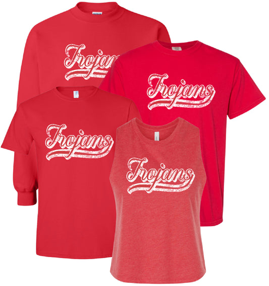 KTS25 Trojans Vintage Red