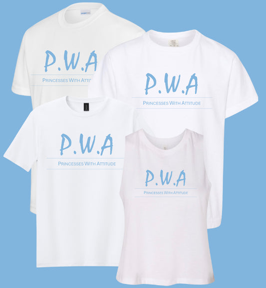 PWA25 - White Garment - Blue Design