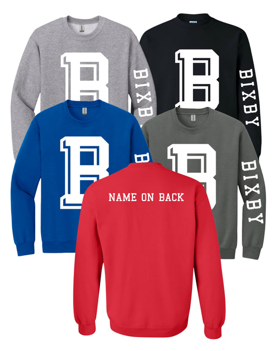 BSP25 Bixby Block Sweatshirt - Name On Back