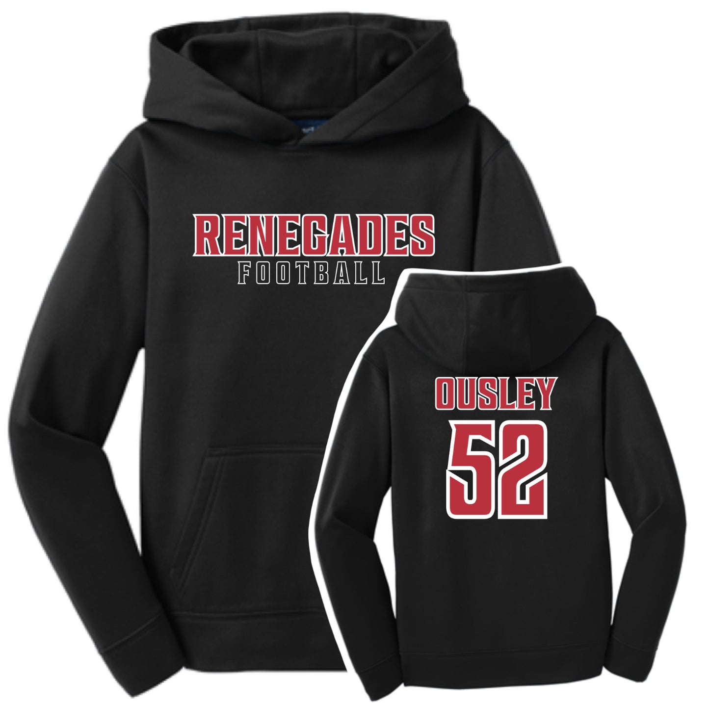 RF25 - Renegades Football Fleece - Personalized