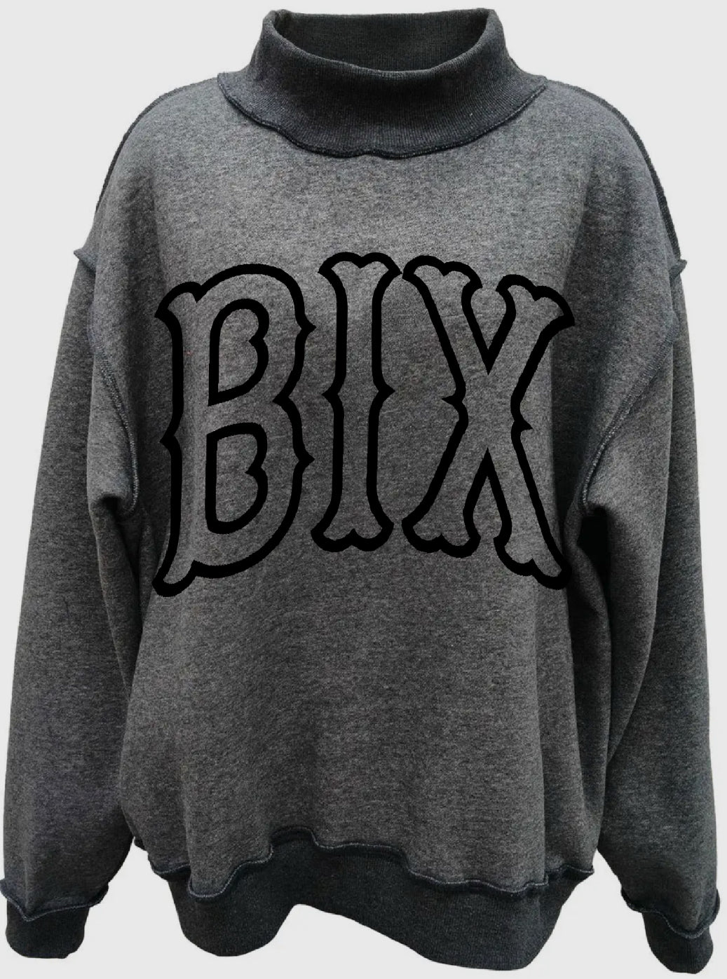 BEE - BIX Oversized Mock Neck Sweatshirt