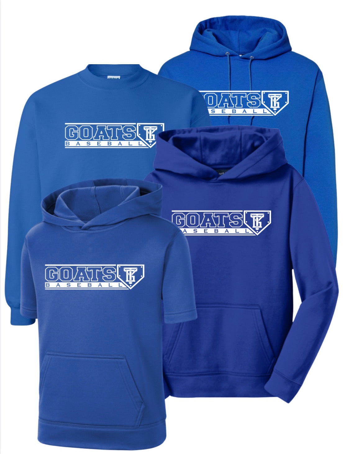 TYG26 - Goats Baseball Blue Fleece
