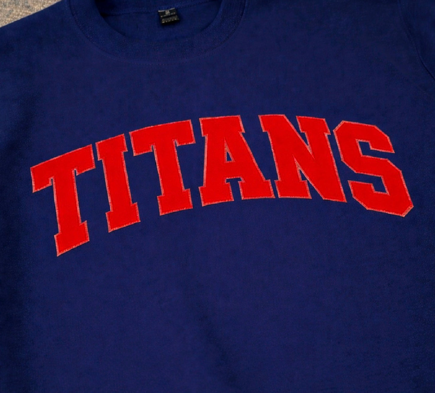 BBA Titans Raw Edge Embroidered Sweatshirt - Navy