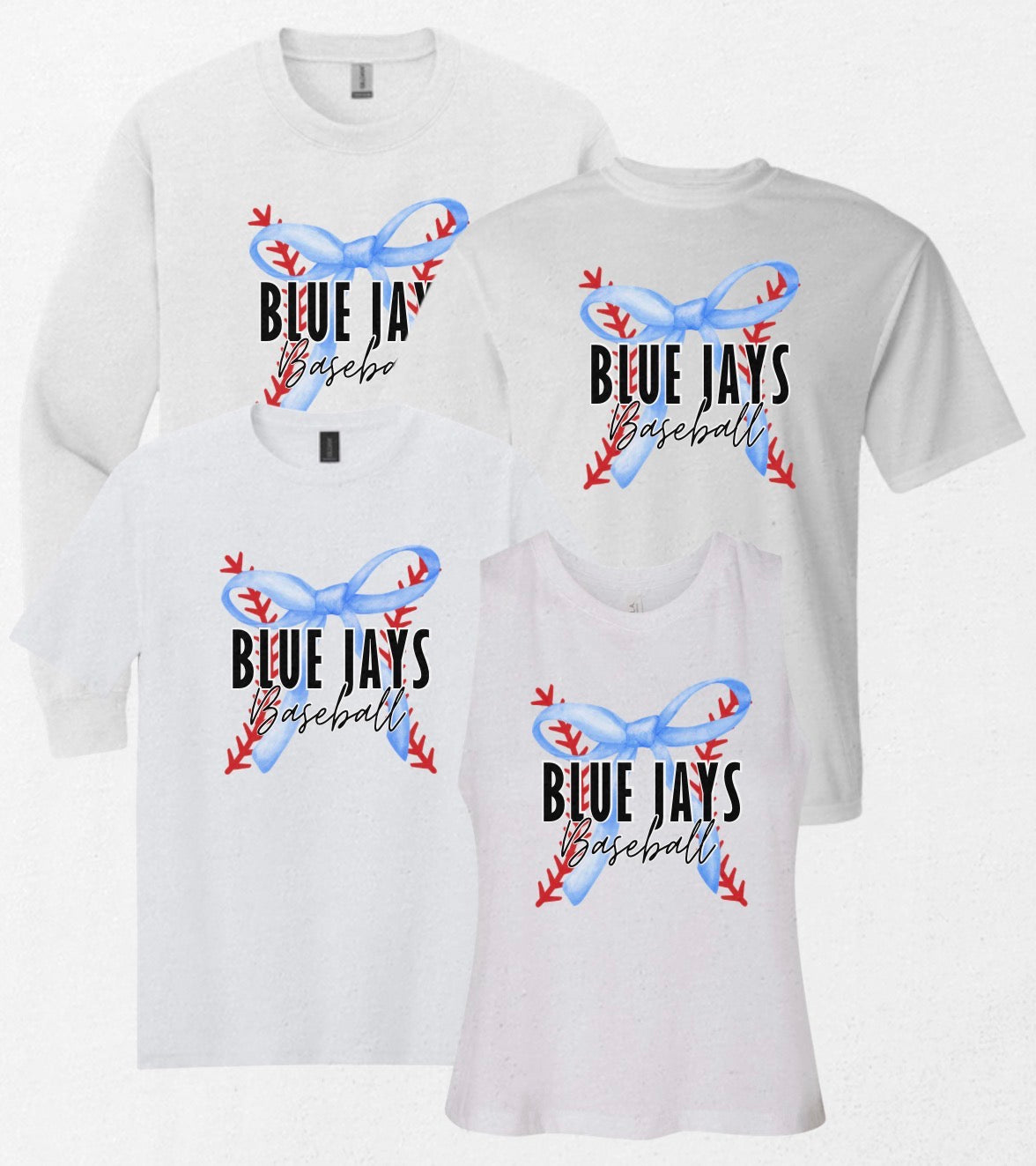 GBJ26 - Blue Jays Bow - White