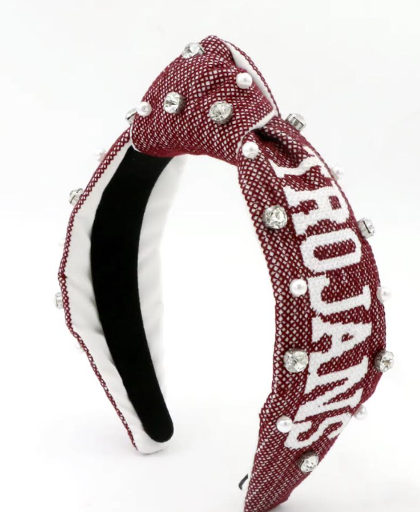 JWE25- Jenks Trojans Headband PREORDER!