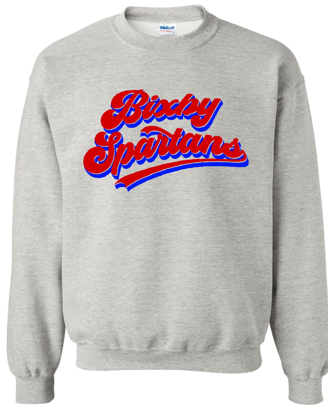 B5R25 Bixby Spartans 2 Tone Script