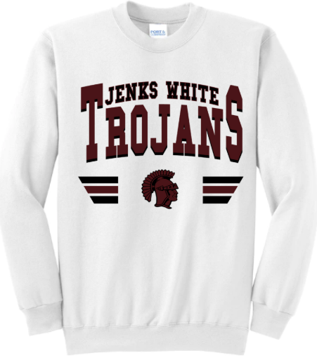 JWF25-Jenks White Trojan Head