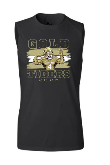 BAGF25- BA Gold Football Black