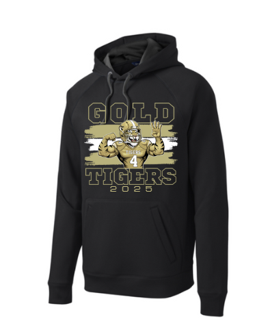BAGF25- BA Gold Football Black
