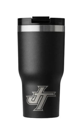 JW6-JENKS WHITE FOOTBALL- 30oz ETCHED RTIC TUMBLER