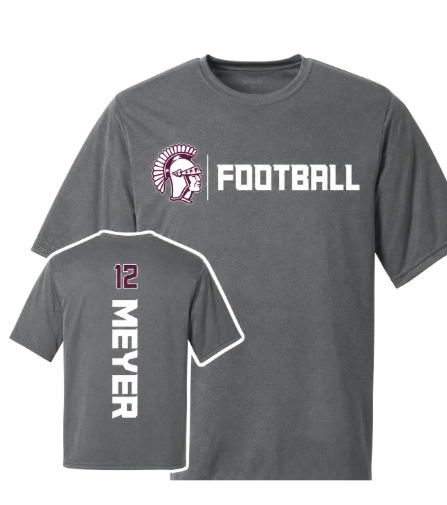 JW4-JENKS TROJAN FOOTBALL PERSONALIZATION TEE