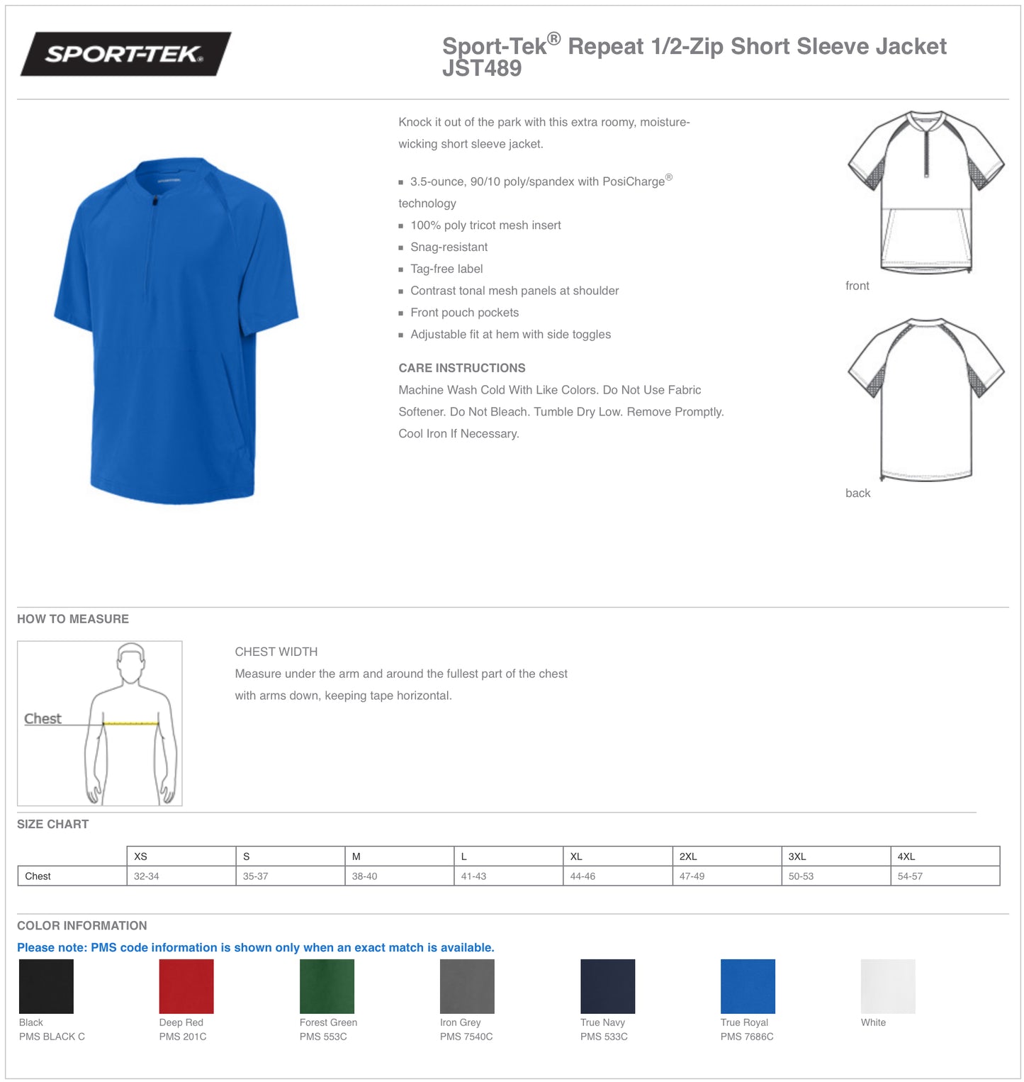B3WFF25 B Zip Pullover