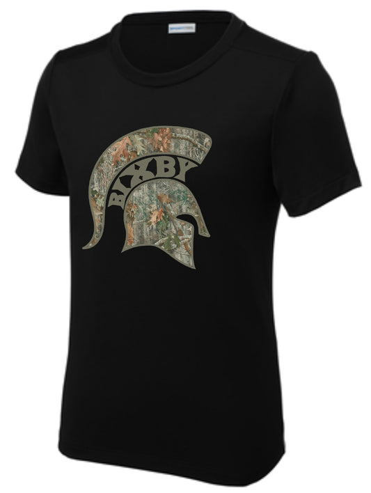 BWE - Camo Spartan Head Performance Tee