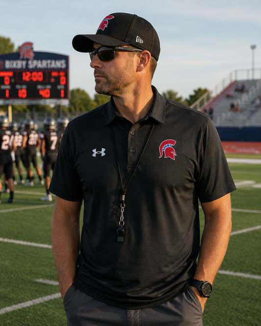 BW26- UNDER ARMOUR MENS TECH POLO - BLACK