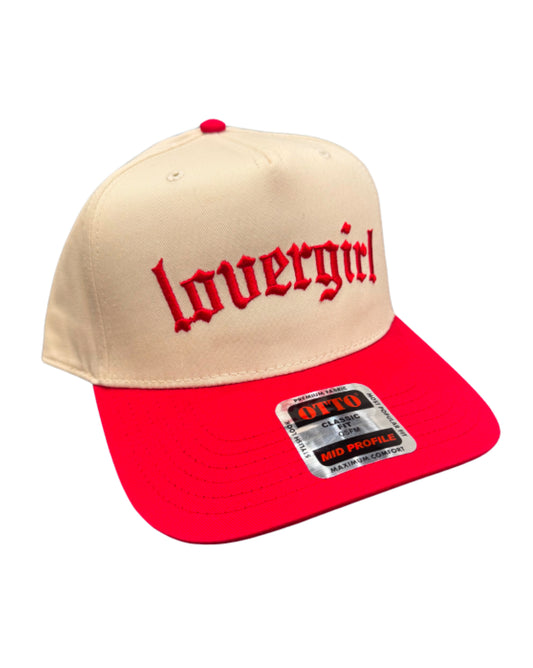 lovergirl puff embroidered hat