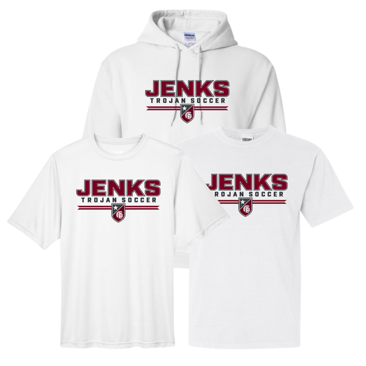 JBS26 - Jenks Trojan Soccer - White