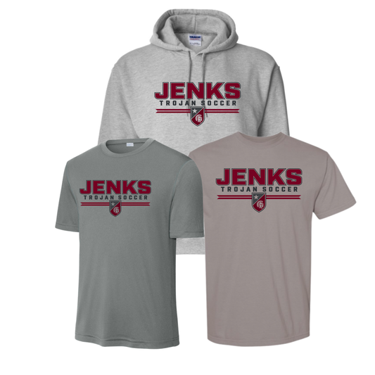 JBS26 - Jenks Trojan Soccer - Grey