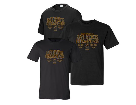 BSF25 - 2026 Football State Champs Black Tee