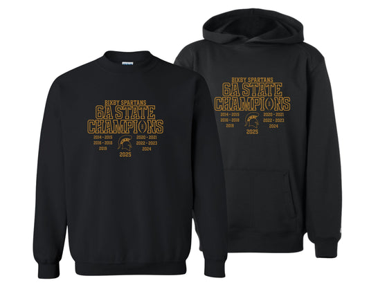 BSF25 - 2026 Football State Champs Black Cotton Fleece