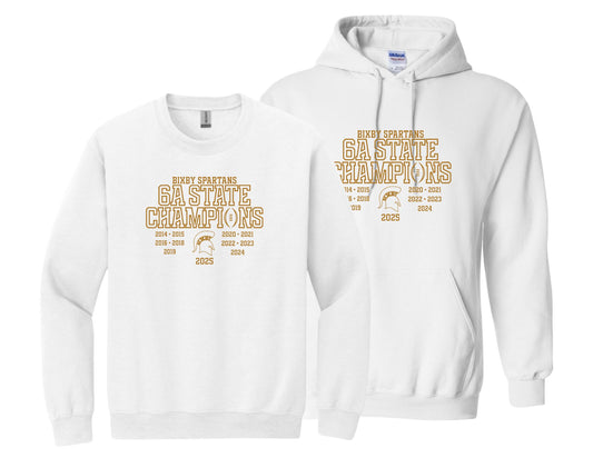 BSF25 - 2026 Football State Champs White Cotton Fleece