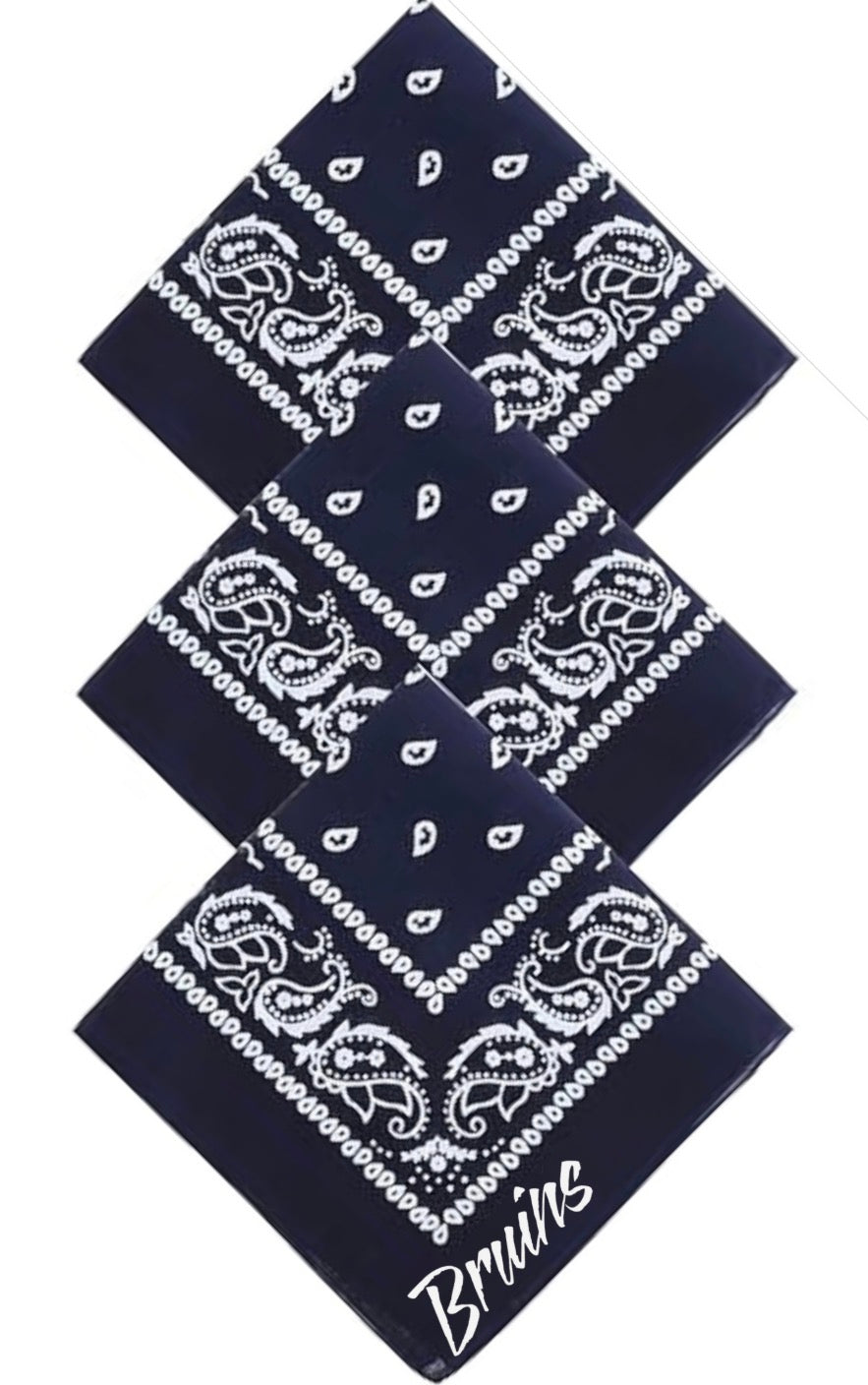 BBP26 - 2 TONE BRUINS BANDANA