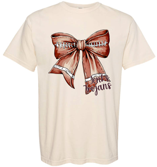 J4C Football Bow - Adult Tee