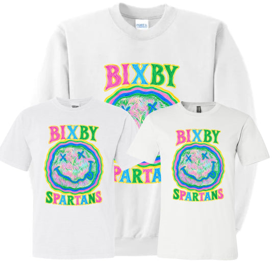 BW26- BIXBY SPARTANS TRIPPY - WHITE