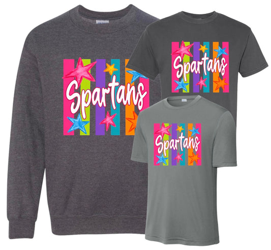 BW26- SPARTANS STARS AND STRIPES - GREY