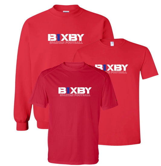 B1RF26 - Bixby Spartan Football - Red