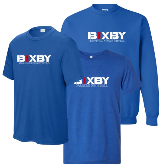 B1RF26 - Bixby Spartan Football - Blue
