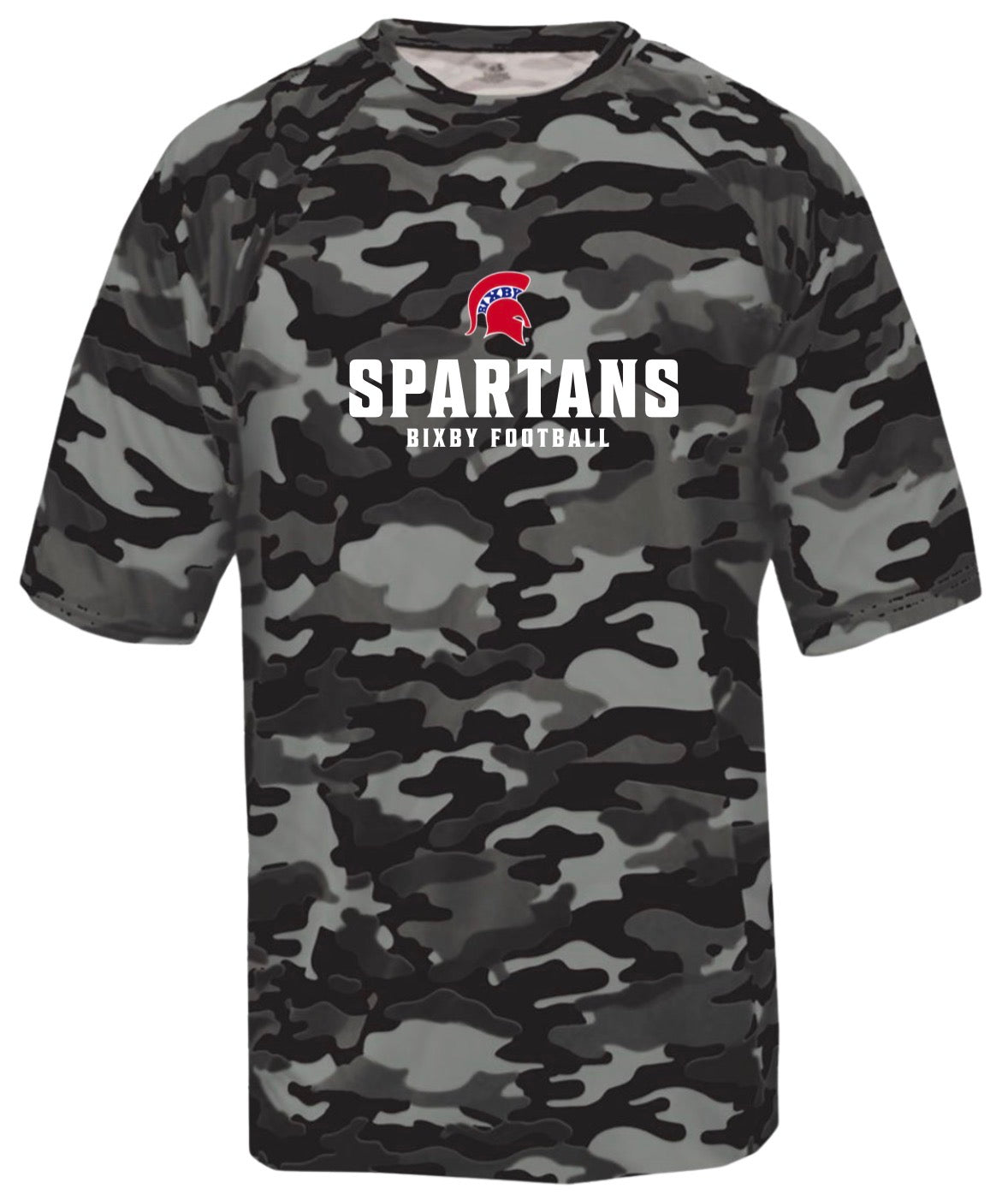 BF26 - Spartans Bixby Football Camo - Runs Big