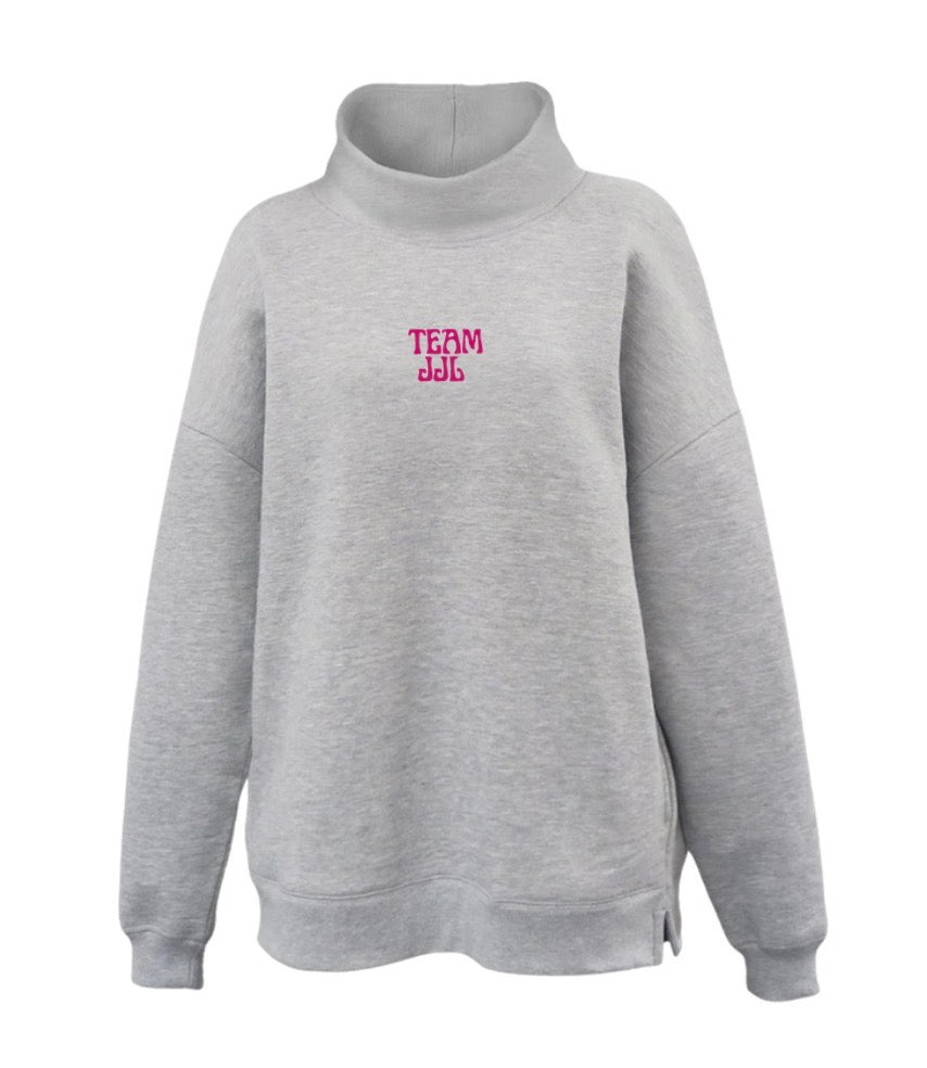 Team JJL - Embroidered Mock Neck With Pockets - Multiple Colors