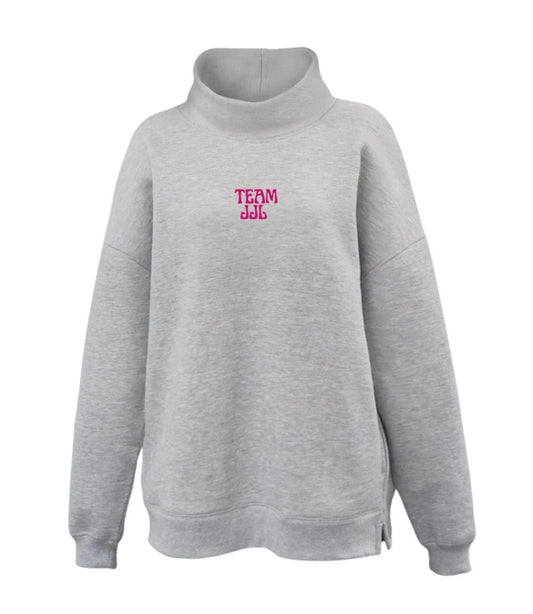 Team JJL - Embroidered Mock Neck With Pockets - Multiple Colors