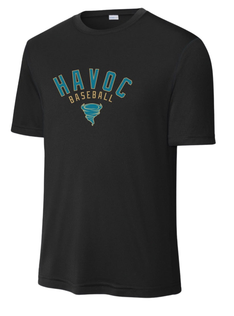 HVB26 - HAVOC Baseball Tee (Black)